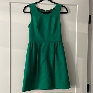 J Crew Factory A-Line Green Dress, size 2